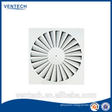 Air ventilation swirl diffuser